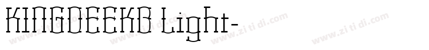 KINGDEEKB Light字体转换 KINGDEEKB Light字体转换